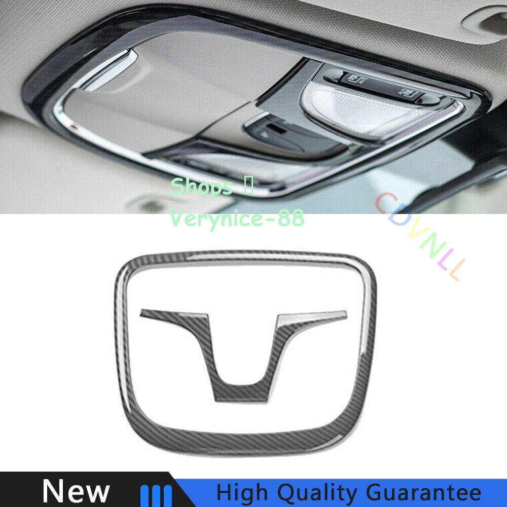 For Jeep Cherokee 2014-2020 Carbon Fiber Car Front Reading Light Lamp Frame Trim