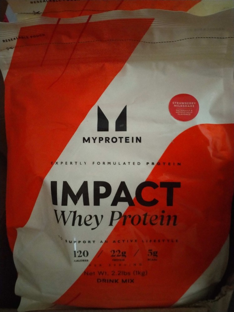 MyProtein IMPACT Whey Protein Strawberry Milkshake - 2.2 lbs