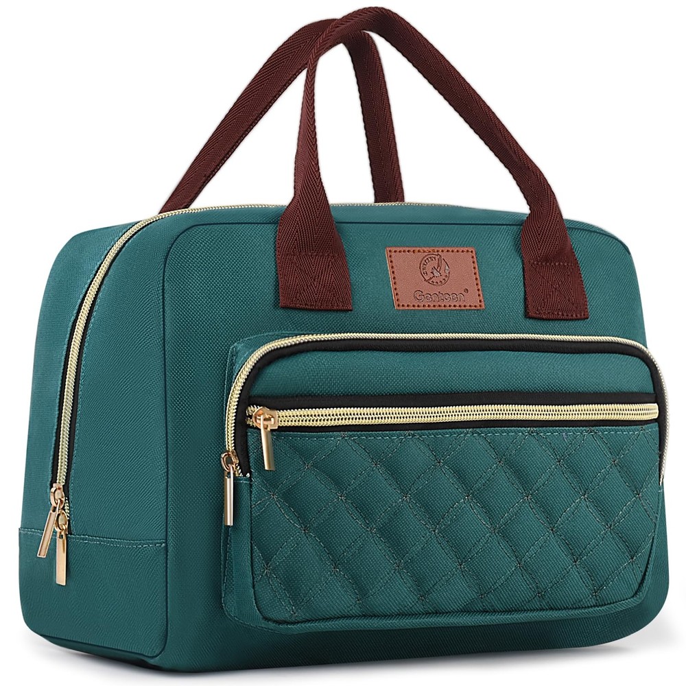 Lake Green Insulated Lunch Tote for Women High Capacity Cooler Bag