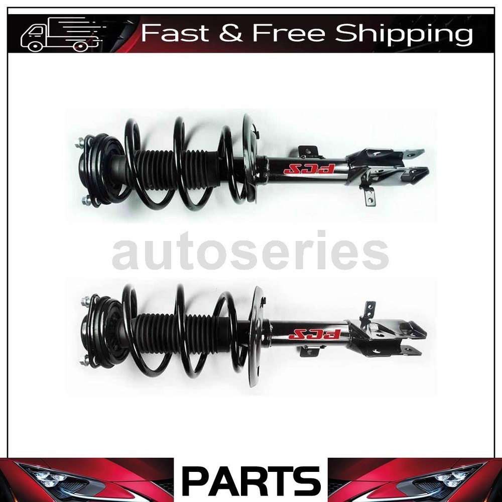 2 Complete Loaded Strut Coil Springs For Dodge Caliber 2012 2009 2008 2007