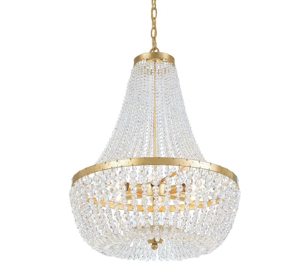 Crystorama Lighting Group 608 Gold Rylee 6-Light 19