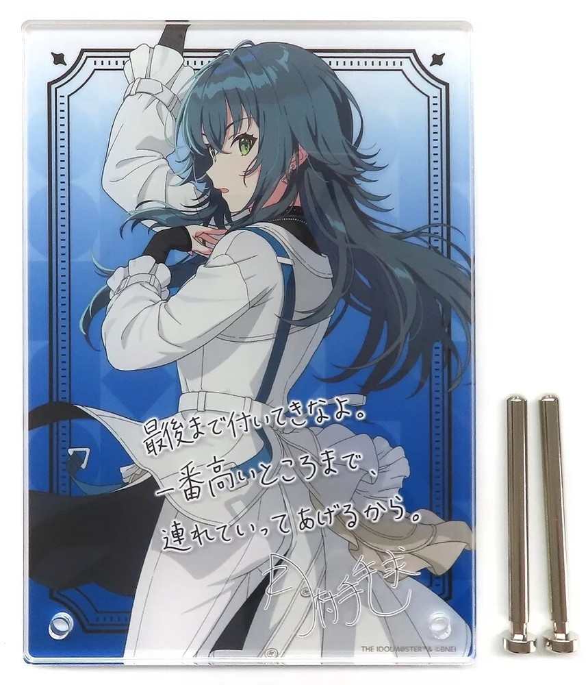 Acrylic Stand Panel Temari Tsukimura Official Sign Message Gakuen Idolmaster Deb