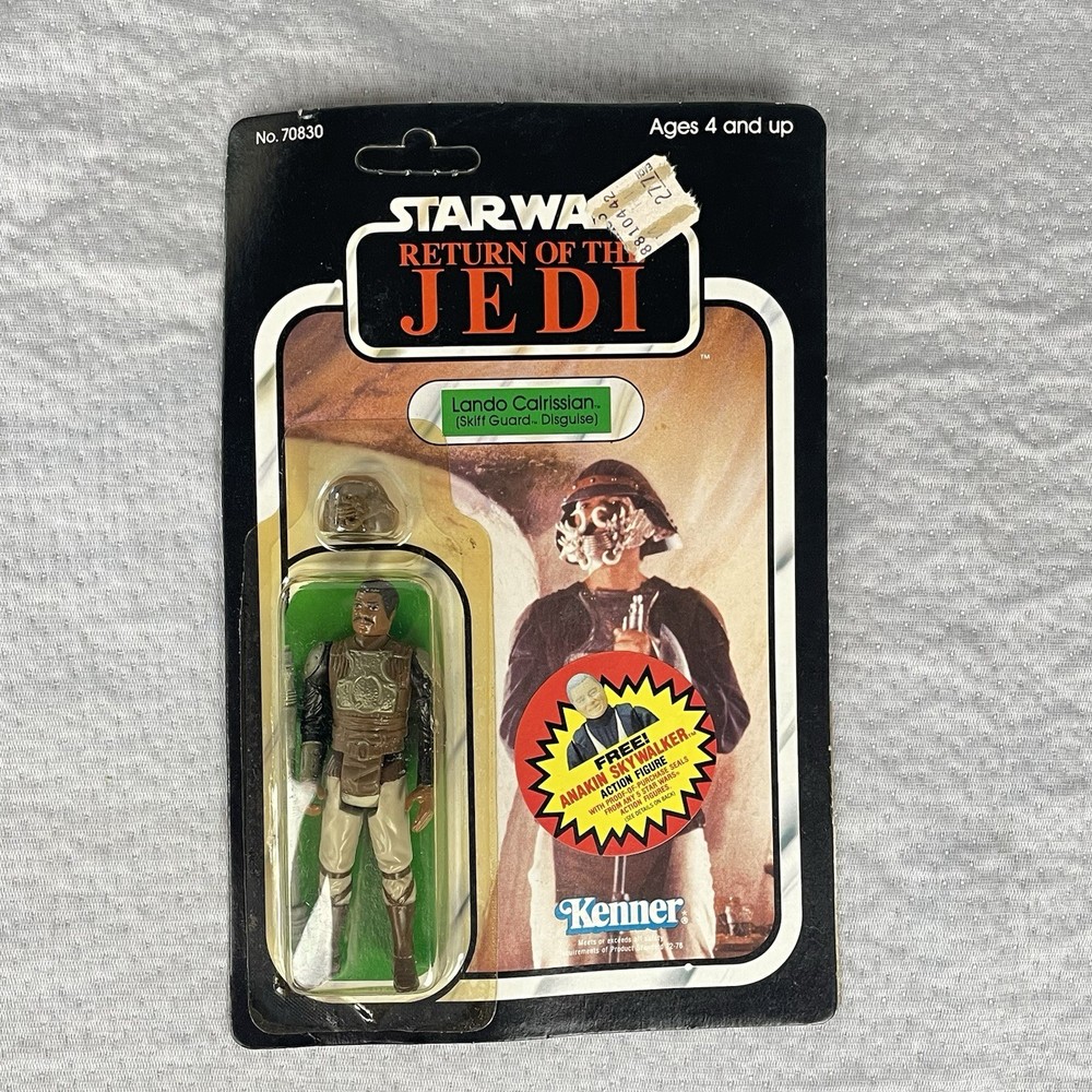 Vtg Star Wars ROTJ Lando Calrissian Action Figure 79B Card Back MOC 1984 Kenner