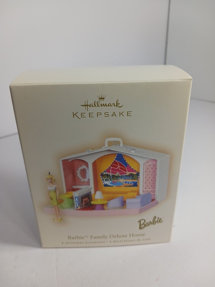 Hallmark Keepsake Ornament Barbie Family Deluxe House 2 Pieces 2007