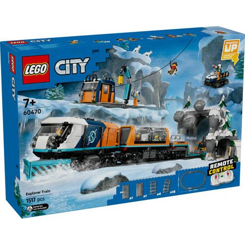 LEGO City Arctic Polar Express Train Building Kit with 1517 Pieces for Kids Ages 6+