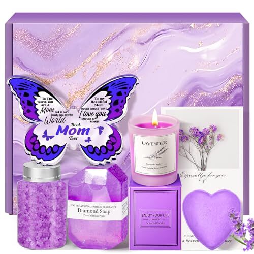 Relaxing Spa Gift Basket for Mom with Butterfly-Shaped Soap – Perfect Mother’s Day Gift-image