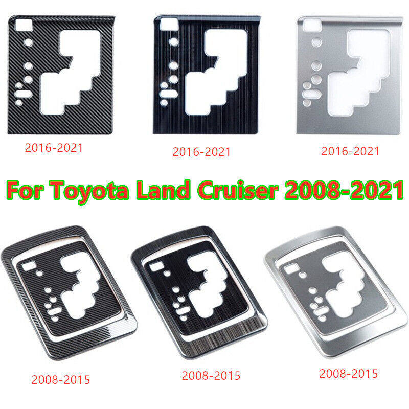 Steel Console Gear Shift Cover Trim Decor For Toyota Land Cruiser 2008-2021