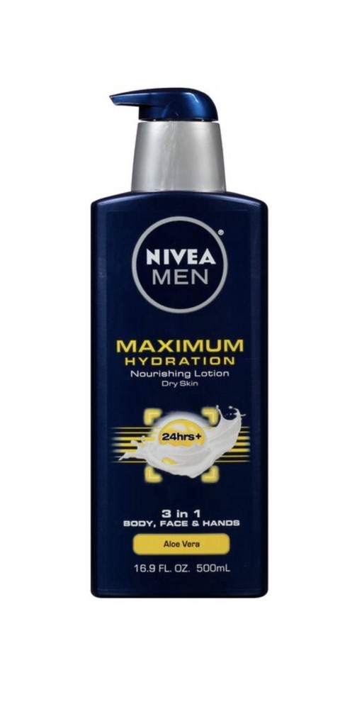 NIVEA MEN Maximum Hydration 3-in-1 Nourishing Lotion, 16.9 OZ