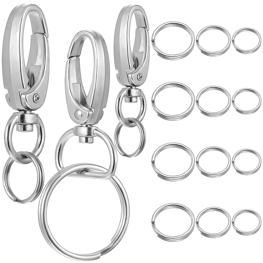 Dog Leash Clip Replacement with Buckle Ring for Collar Tags
