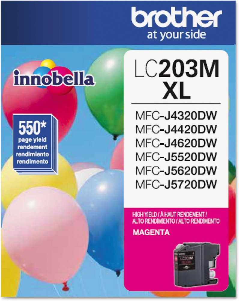 High Yield LC203M Magenta Ink Cartridge 550 Pages