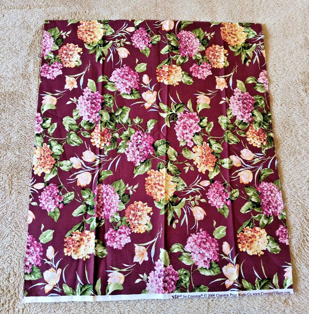VIP Cranston Hydrangea Print Fabric 44