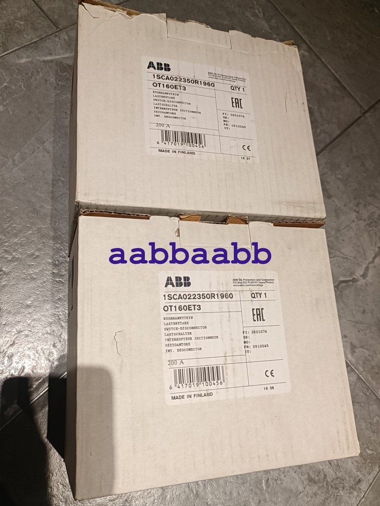 1PCS NEW ABB OT160ET3 Isolating Switch #GW