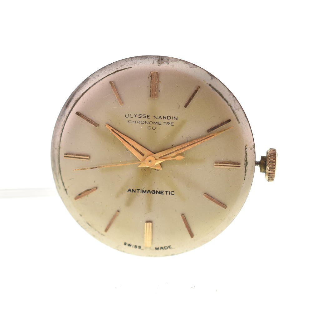 Ulysse Nardin Movement Cal.Unknown Automatic Wrist Watch Parts Junk from Japan