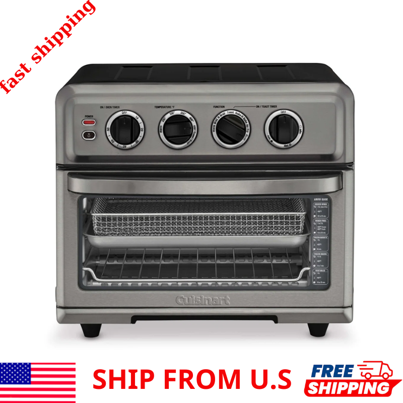 Cuisinart 8-in-1 Air Fryer Toaster Oven with Bake and Grill in Black