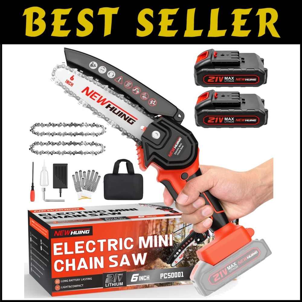 21V Ergonomic Mini Chainsaw Kit for Easy Tree Branch Trimming