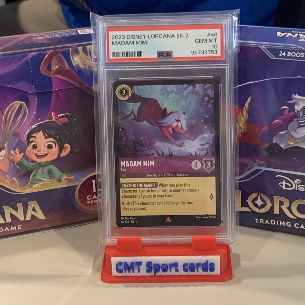 Disney Lorcana MADAM MIM Fox 46/204 Chapter 2 Floodborn PSA 9 MINT 🔥