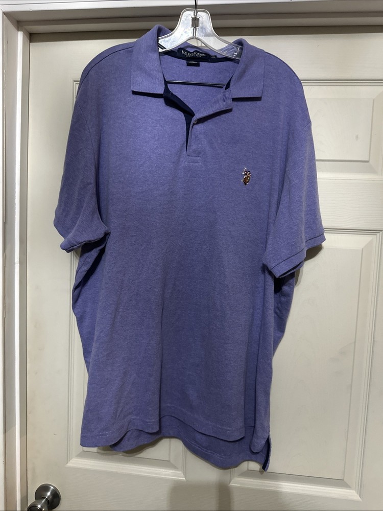 US POLO ASSN. Luxury Feel Polo Shirt Men's 2XL Flesh Pony