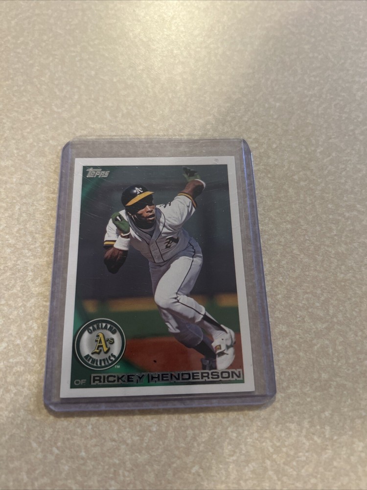 2010 Topps Legends Variation #95 Rickey Henderson SP Mint Centered