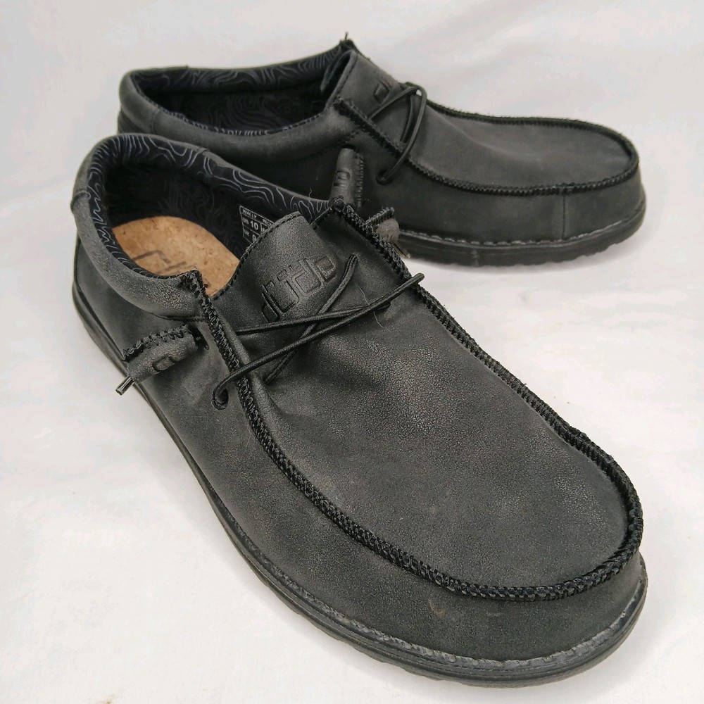 Hey Dude Wally Men's Shoes Slip-on Gray Size 10