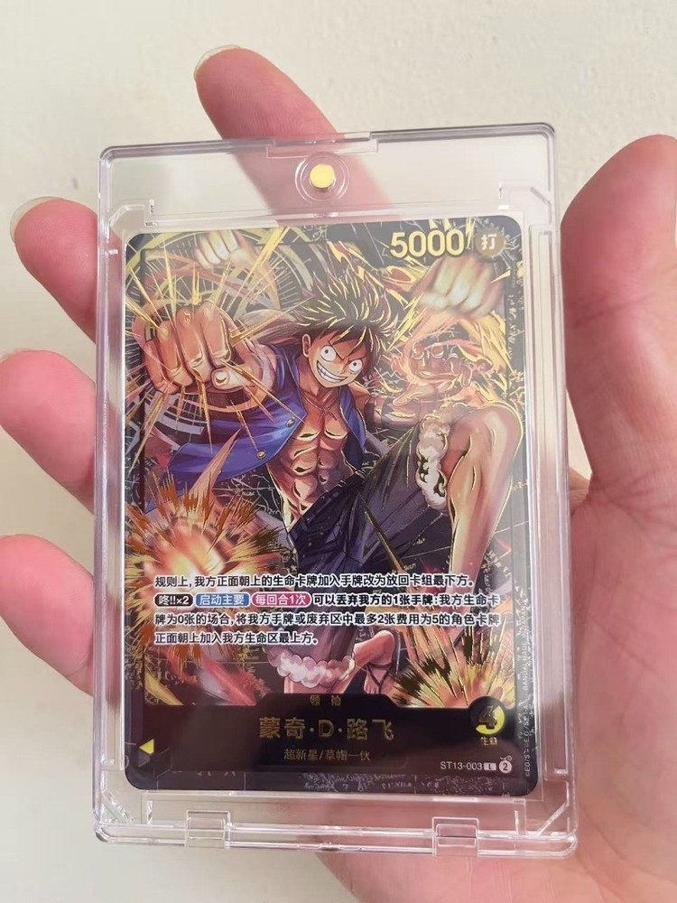 Chinese-Monkey D Luffy ST13-003 Leader Gold Parall Premium Card One Piece Card