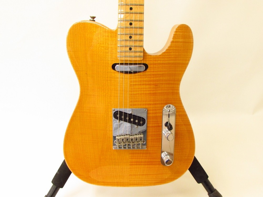 Fender Select Carved Maple Top Telecaster Amber 2012 Electric Guitar