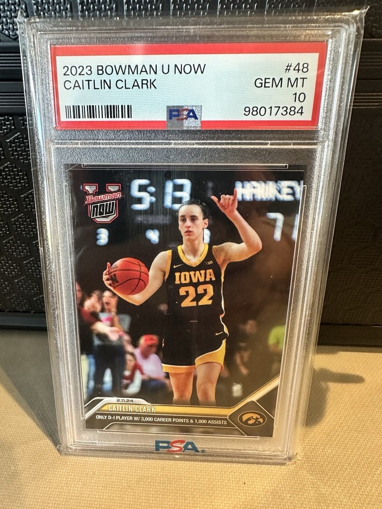2023 Bowman U Now #48 Caitlin Clark PSA 10