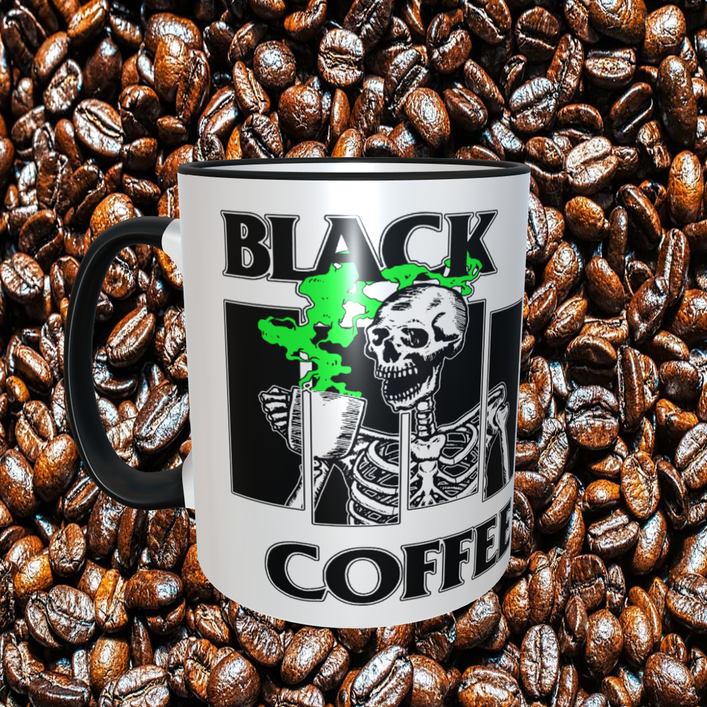 Black Flag Black Coffee  11oz  Coffee Mug  NEW Dishwasher Safe