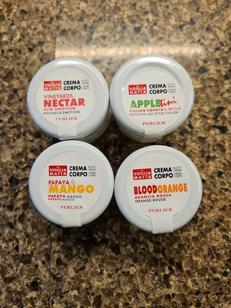 PERLIER Body Cream Appletini *Papaya Mango *Blood Orange *Nectar LA VOGLIA MATTA