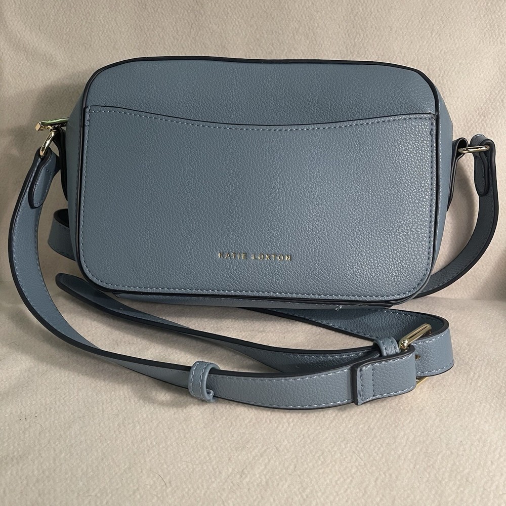 Katie Loxton Cara Blue Crossbody Bag Vegan Leather Design