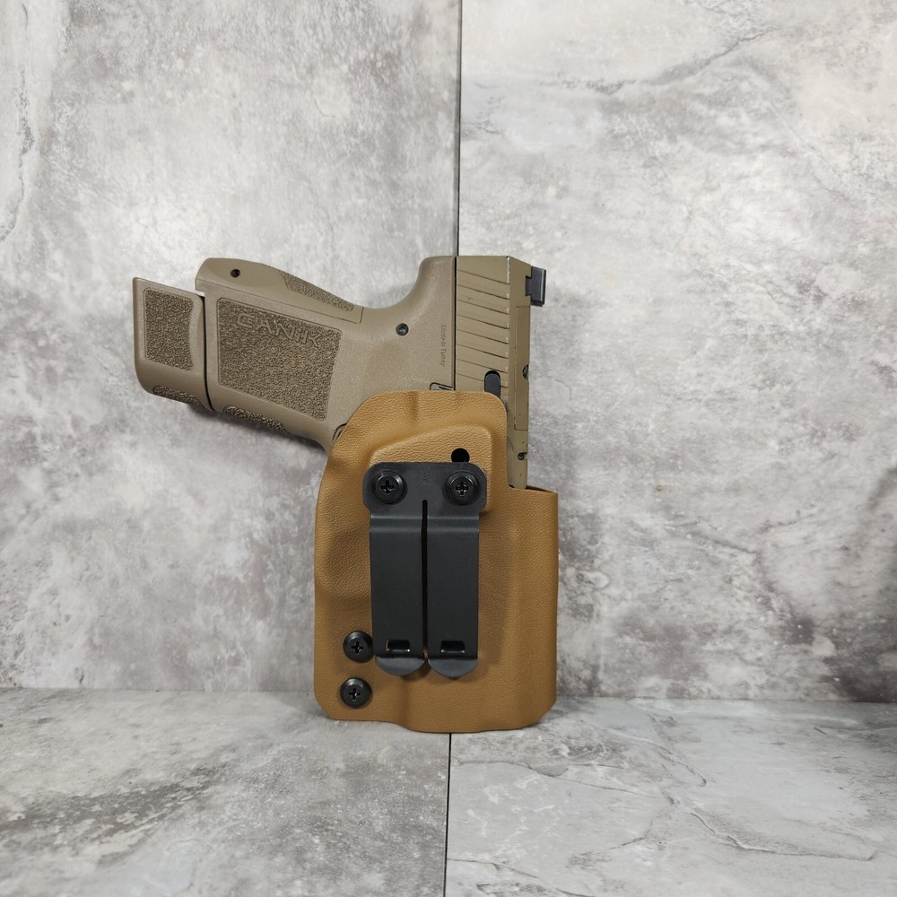 Custom IWB Holster with Mono Block in Coyote Brown for Your Model