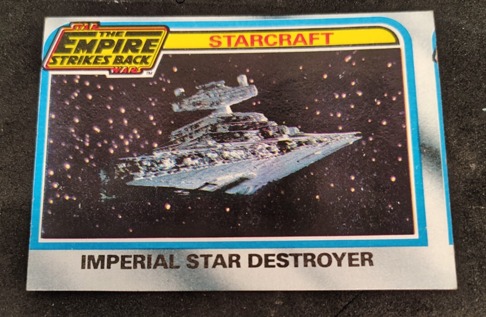 1980 Topps Star Wars empire strikes back series 2 #136 imperial star destroyer