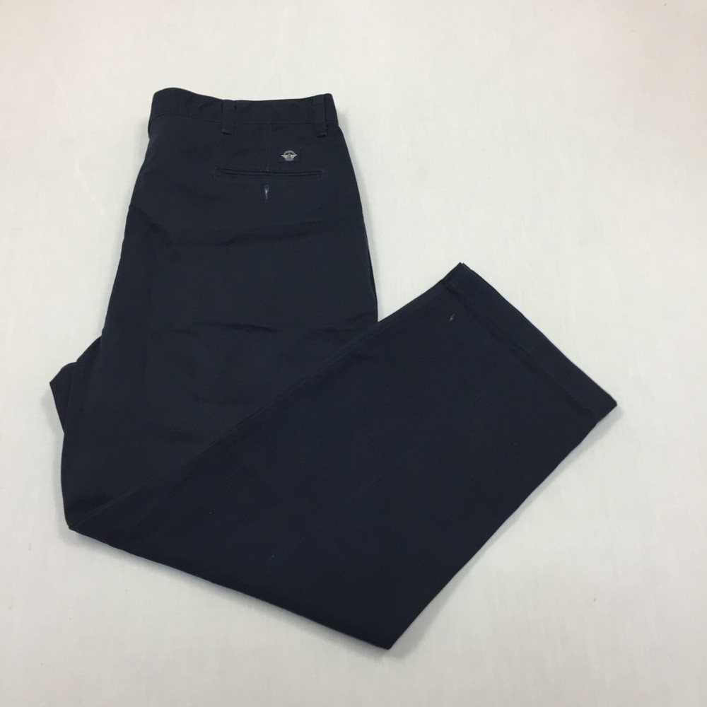 Vintage Dockers Chino Trousers Cotton Pants Straight Fit Mens Size 40W 29L Blue