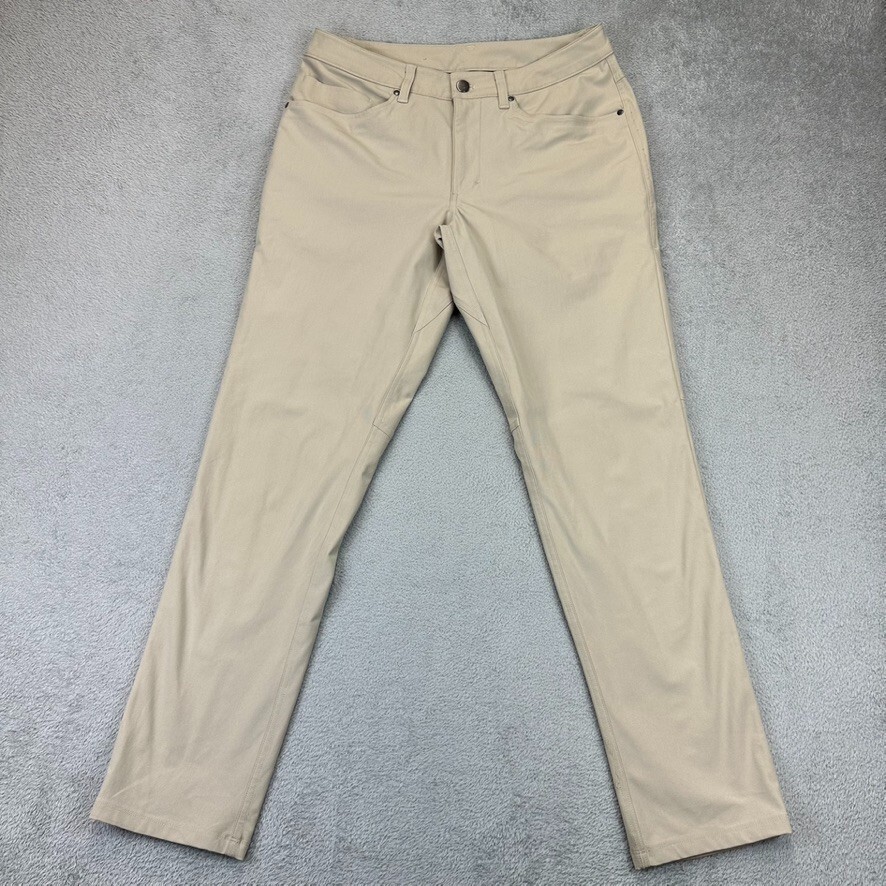 Lululemon ABC Classic Fit 5 Pocket Warpstreme Pants Men's 30x30 Tan