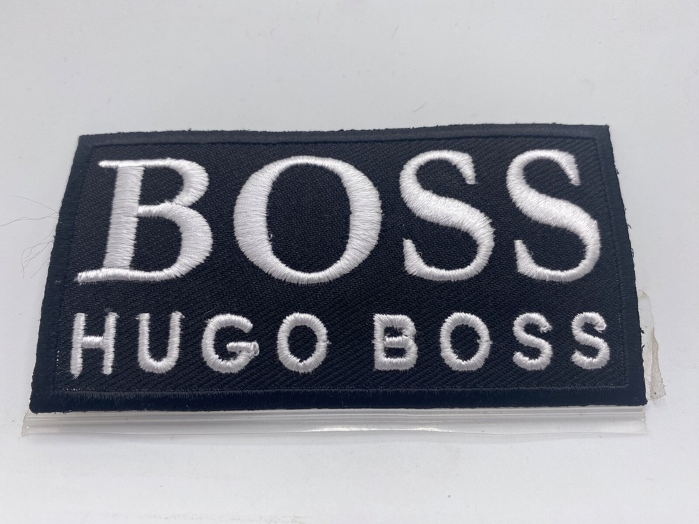 BOSS HUGO BOSS  NEW EMBROIDERED COMPANY IRON ON NAME PATCH TAG