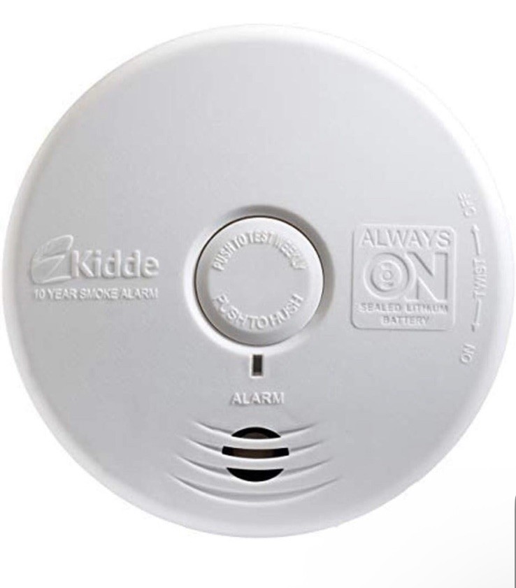Kidde Smoke Detector, 10-Year Battery, Photoelectric Sensor Smoke Alarm