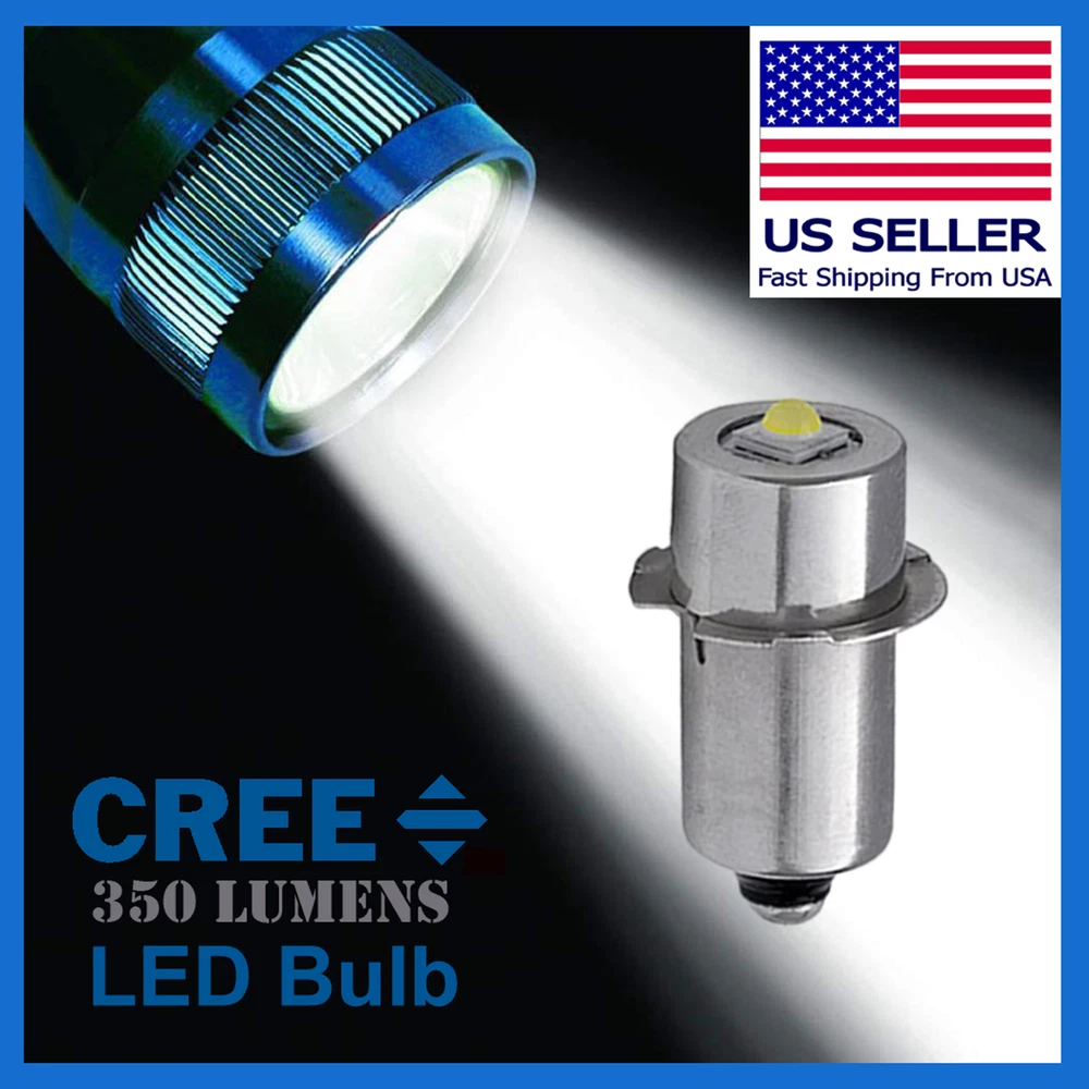 For MAGLITE Super Bright LED Upgrade Bulb Drop In Replacement 2 3 4 5 6 Cell C/D