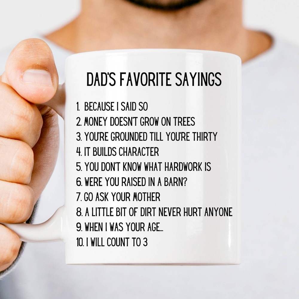 Funny Dad Coffee Mug with Sayings - Perfect Gift for Father's Day or Birthday