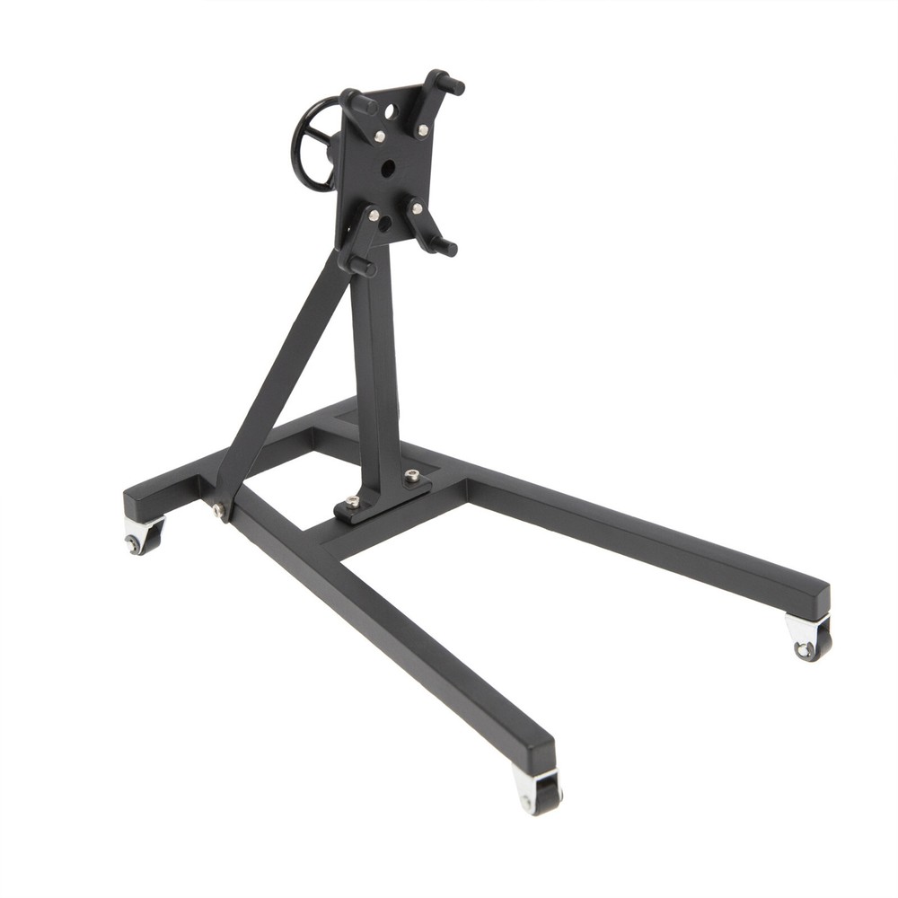 Black Aluminum Rotatable Engine Flip Repair Bracket Stand For 1/8 1/10 RC Car dd