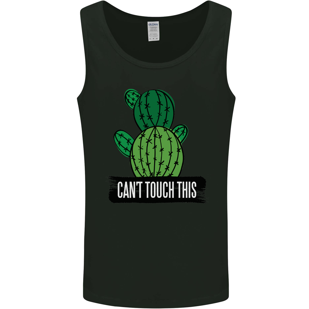 Cactus Cant Touch This Funny Gardening Mens Vest Tank Top