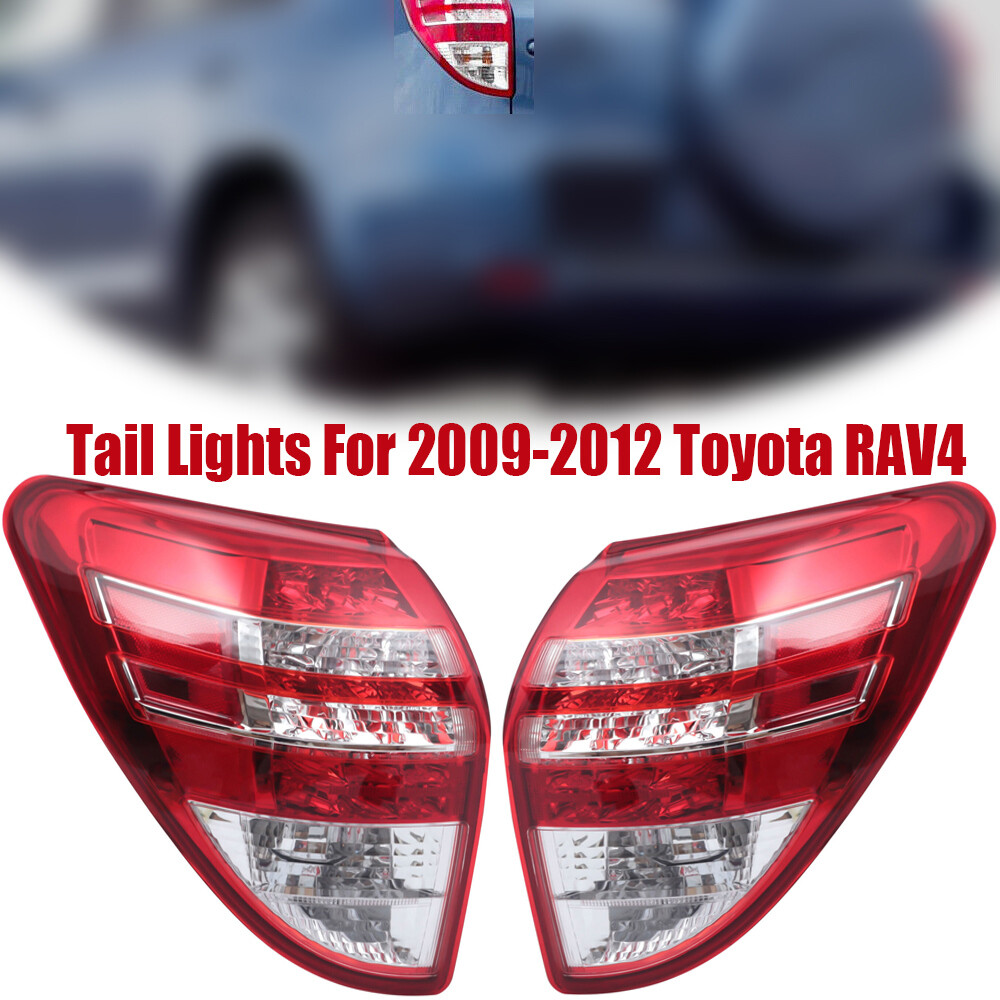 Driver+Passenger Tail Lights Left & Right Halogen Lamp For Toyota RAV4 2009-2012
