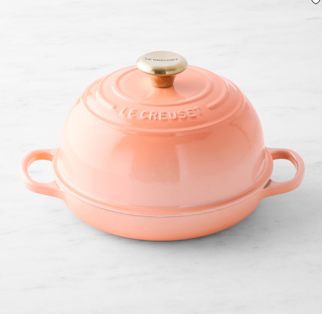 Le Creuset Enameled Cast Iron Bread Oven, Color Peche Freeship
