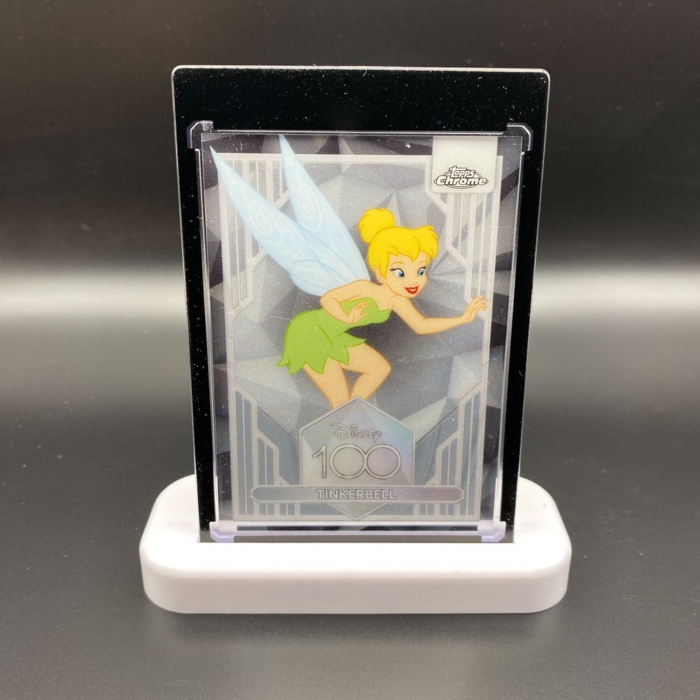 Tinker Bell Display Collectible Gift Disney 100 Topps Chrome Card Mickey