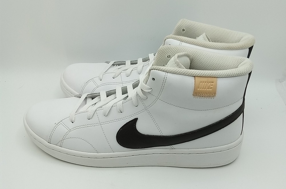 Nike Men's Court Royale 2 Mid Sneaker White/Black Size 12