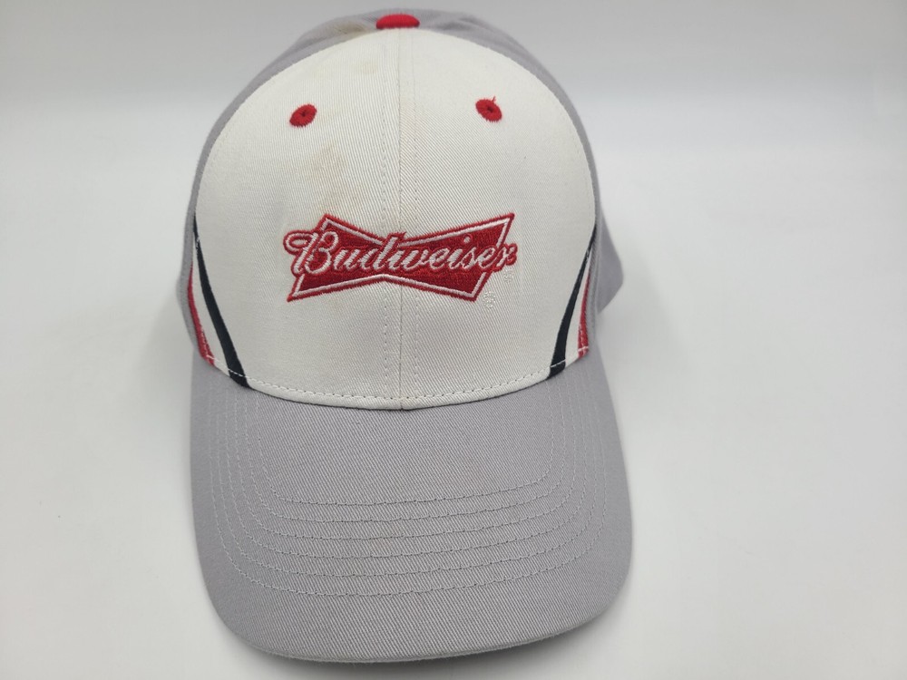 Budweiser Beer Captivating Headgear Adjustable Hat Cap Men Women White Gray Red