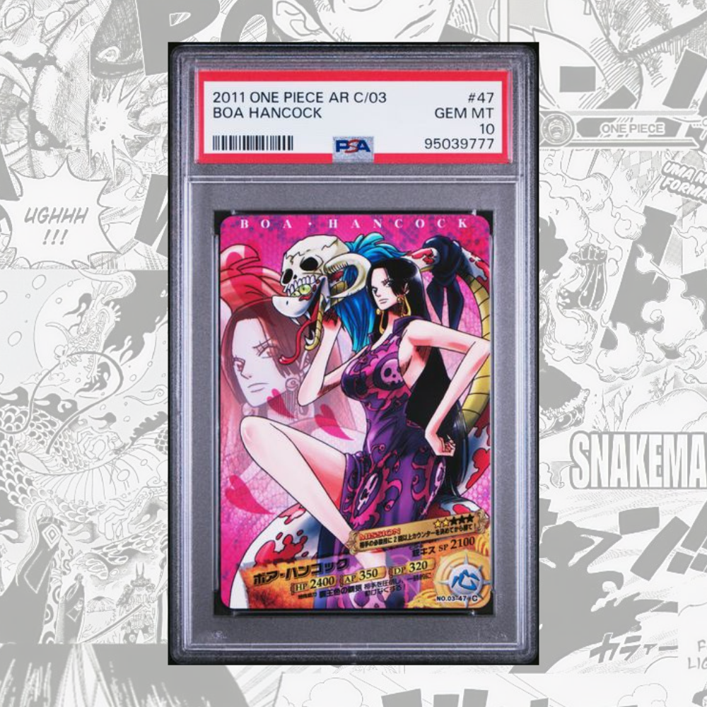 PSA10 2011 CARDDASS ONE PIECE JAPANESE AR CARDDASS 03 47 BOA HANCOCK