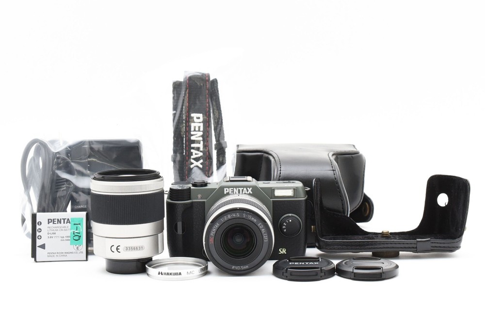 PENTAX Q7 Digital Camera Green [3079 shots] & Double Lenses Set From JAPAN #2531