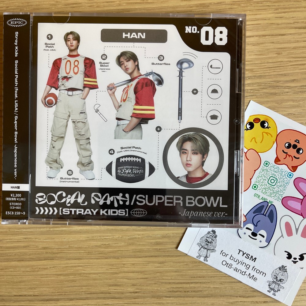 Han - Stray Kids - Social Path Fan Club Solo FC Version Album CD - 1 Pc