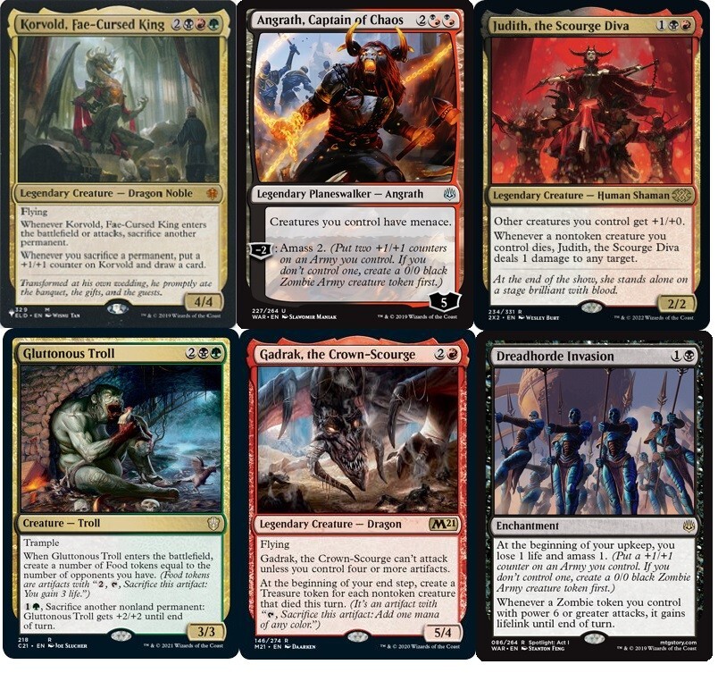 ***Custom Commander Deck*** Korvold - Angrath - EDH Magic Cards - NM