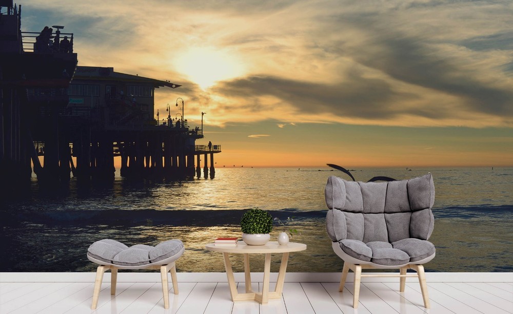 3D Sky Sea Landscape Wall Murals Wallpaper Murals Wall Sticker