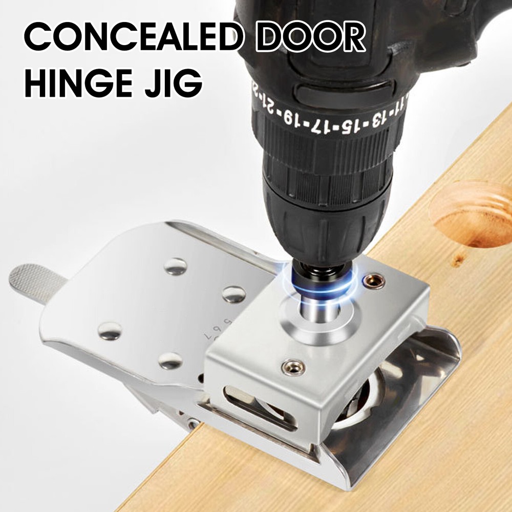 Concealed Door Hinge Jig 35mm Stainless Steel Locking Cabinet Hinge Jig∀